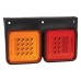 Narva Model 47 LED Rear Direction Lamps with In-built Retro Reflector - 330 x 199mm